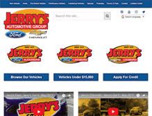 Tablet Screenshot of jerrysauto.com